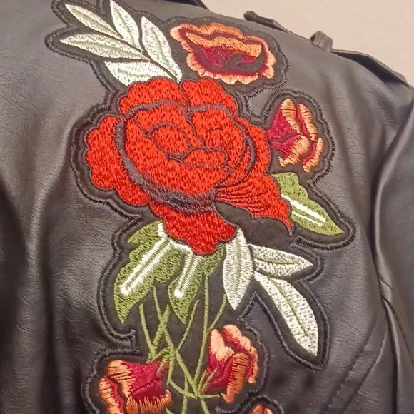 Faux Leather Biker Jacket - Picture 6 of 6